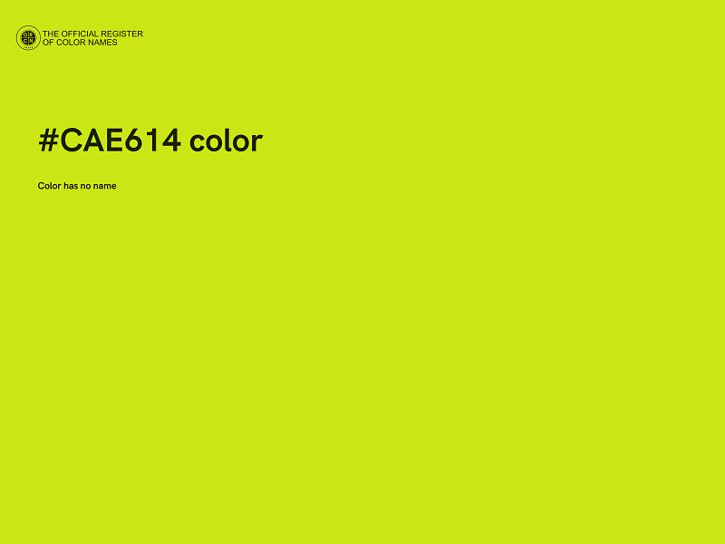 #CAE614 color image