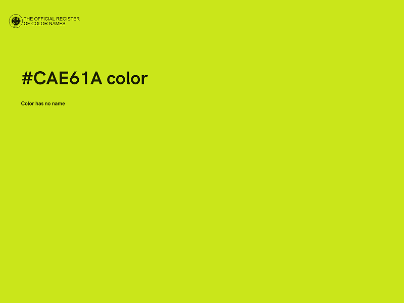 #CAE61A color image