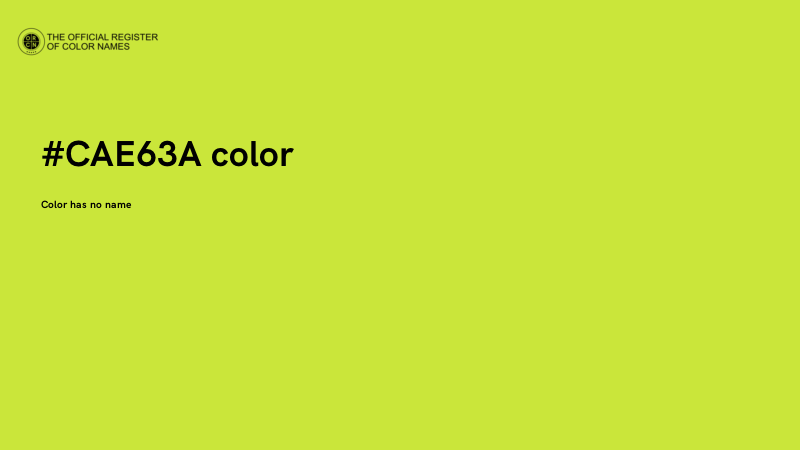 #CAE63A color image