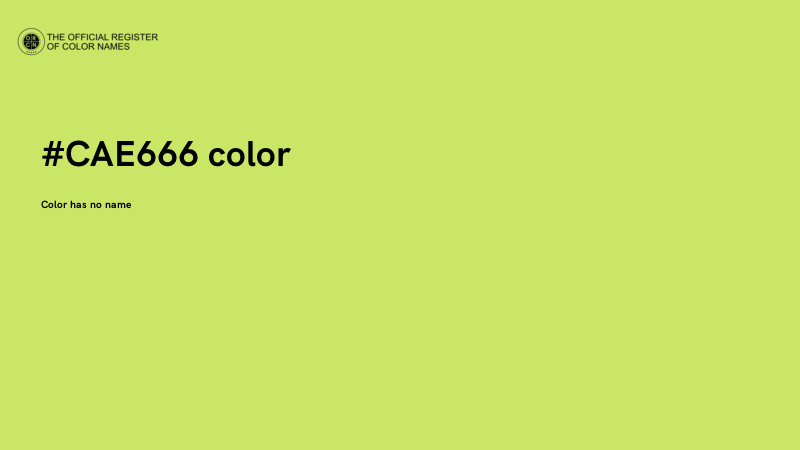 #CAE666 color image