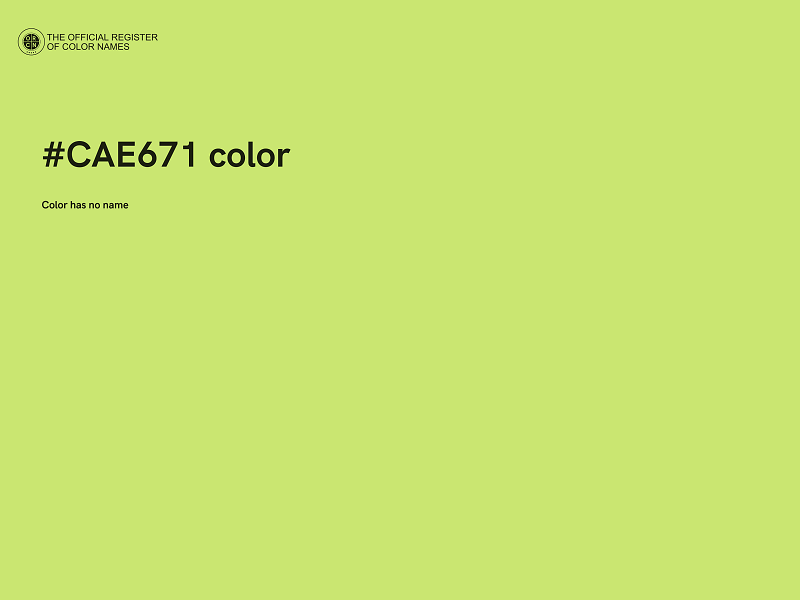 #CAE671 color image