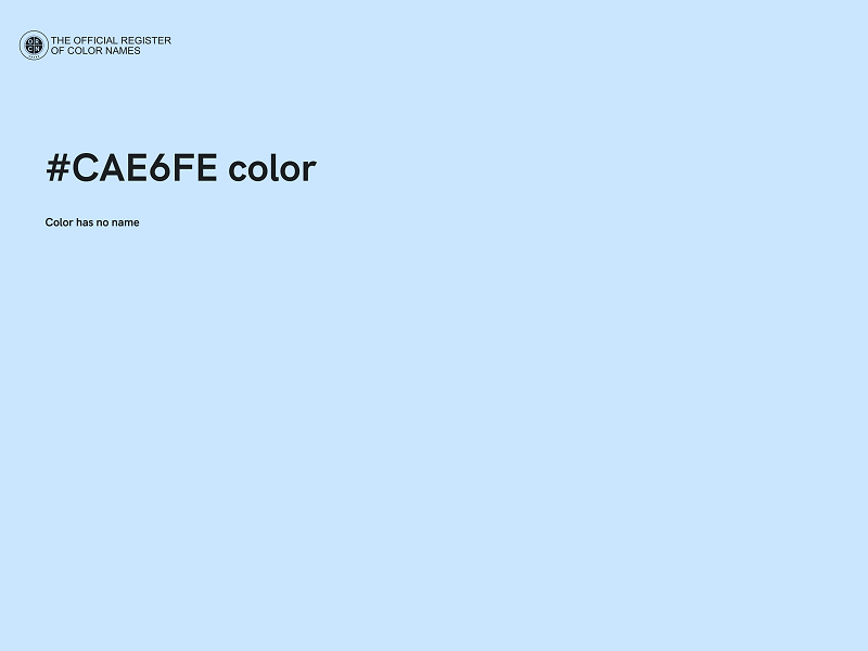 #CAE6FE color image