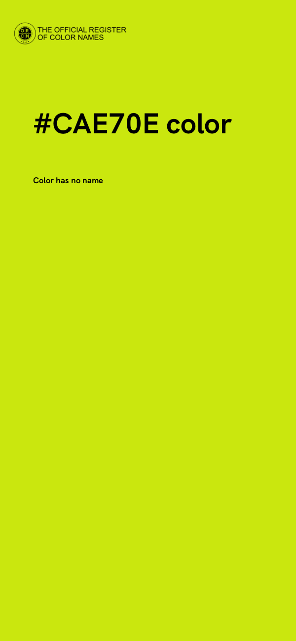 #CAE70E color image