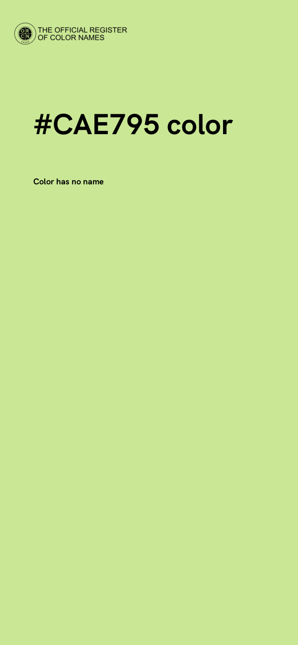 #CAE795 color image
