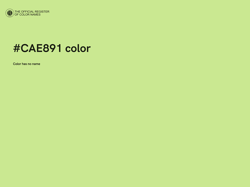 #CAE891 color image