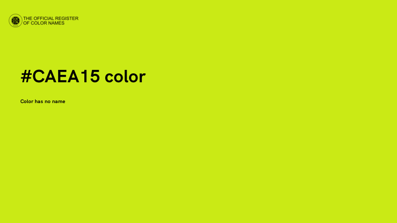 #CAEA15 color image