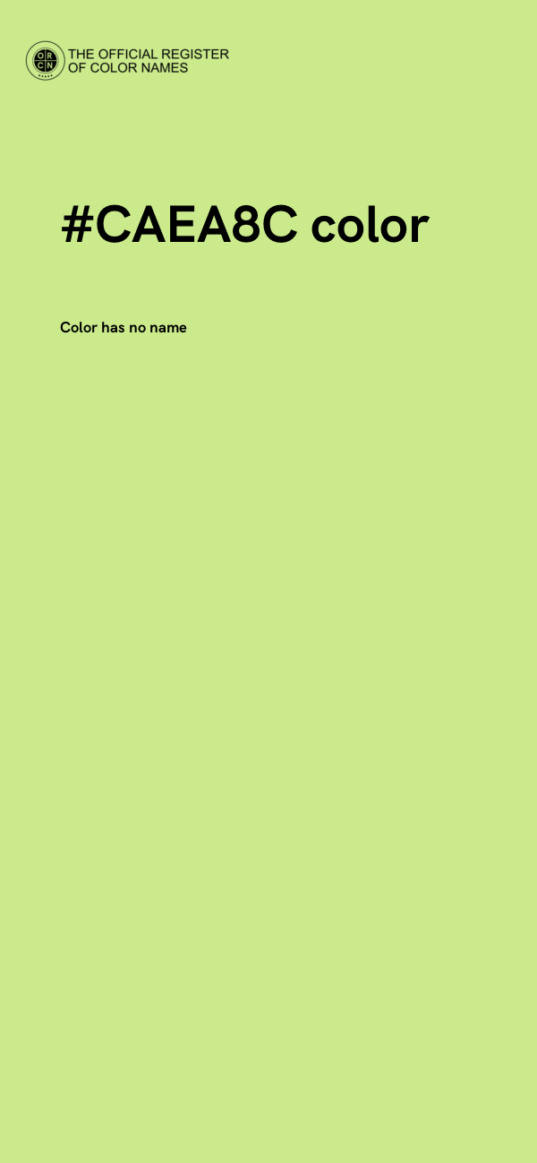 #CAEA8C color image