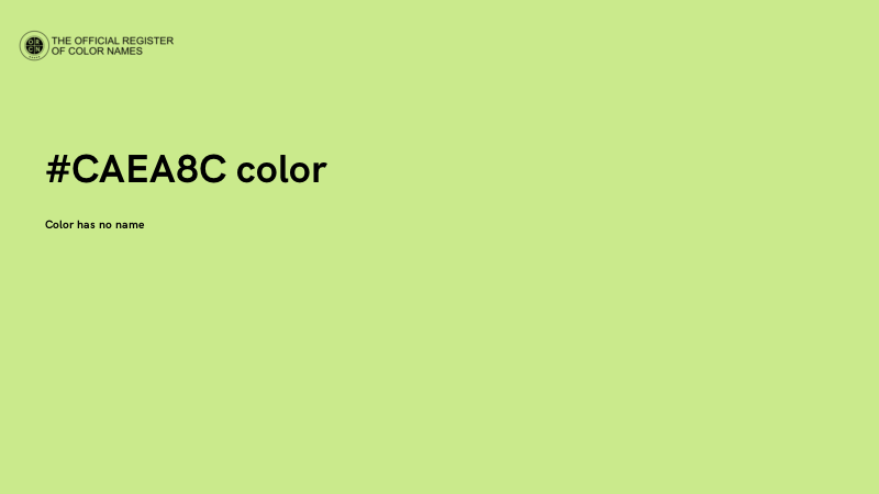#CAEA8C color image