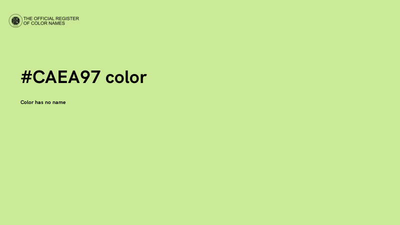 #CAEA97 color image