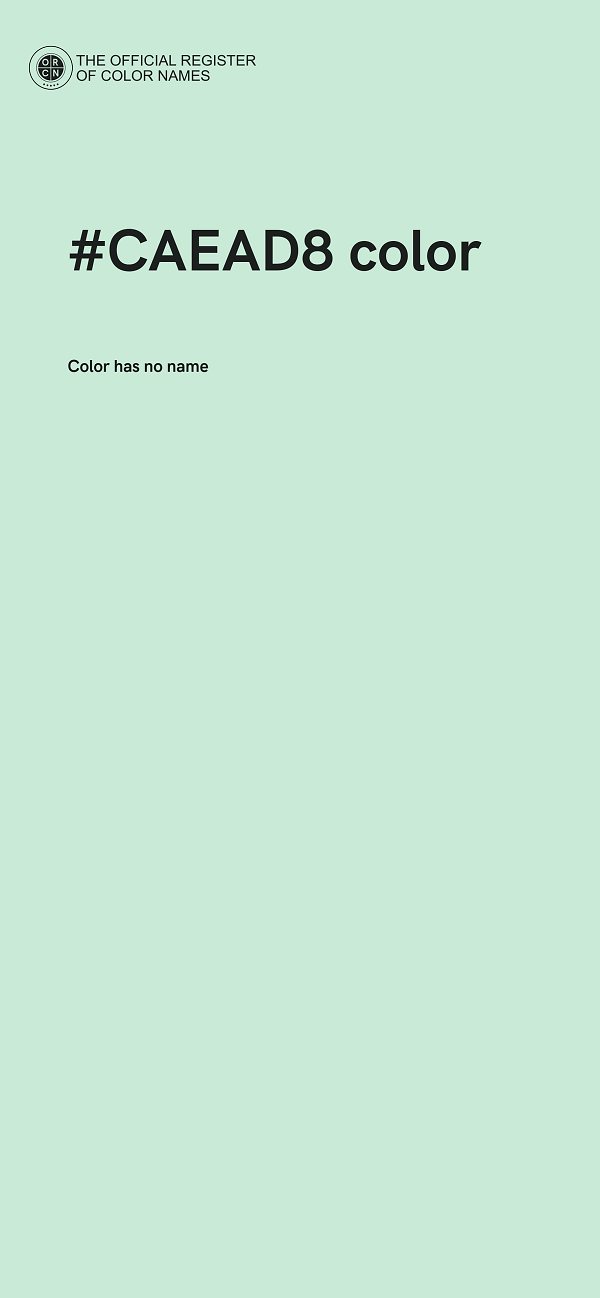#CAEAD8 color image