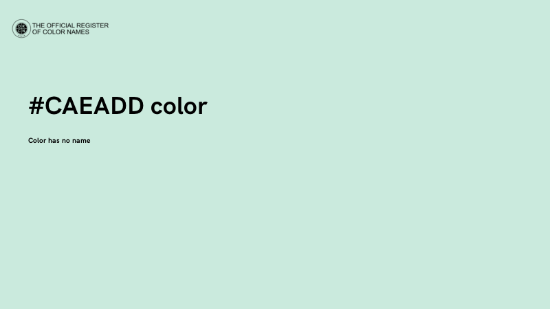#CAEADD color image