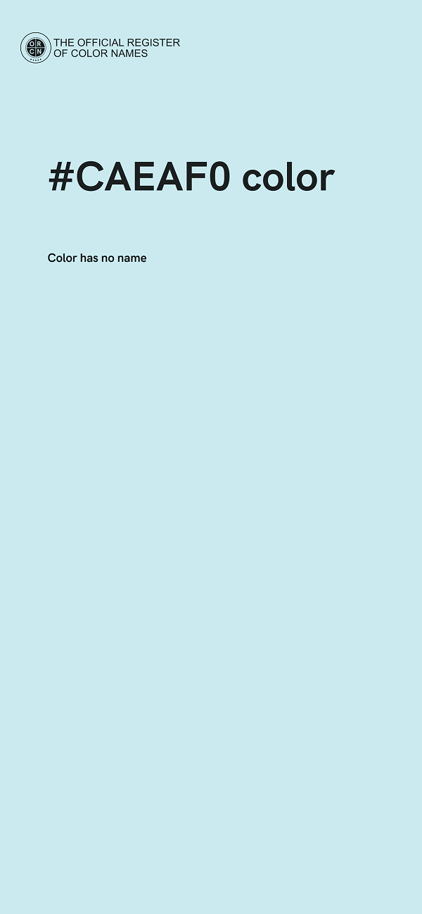 #CAEAF0 color image