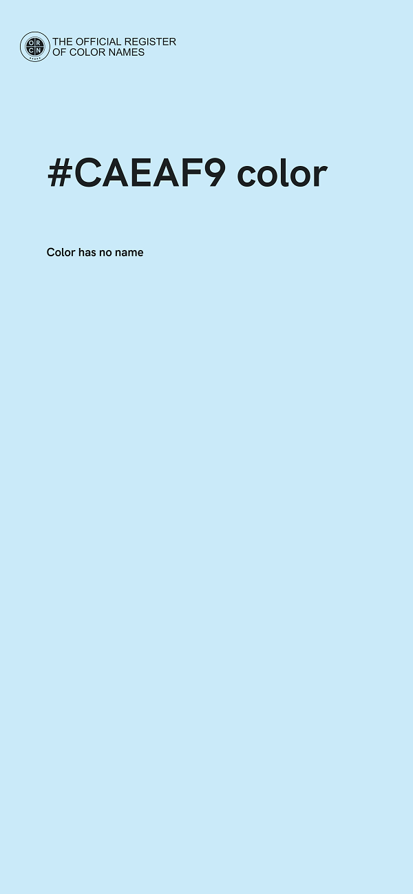 #CAEAF9 color image