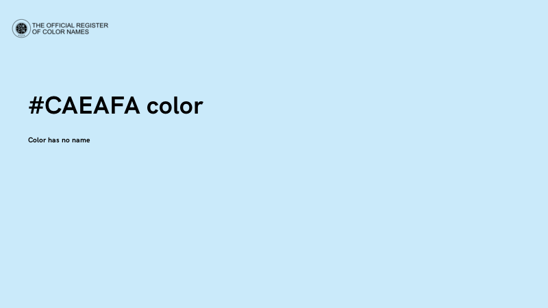 #CAEAFA color image