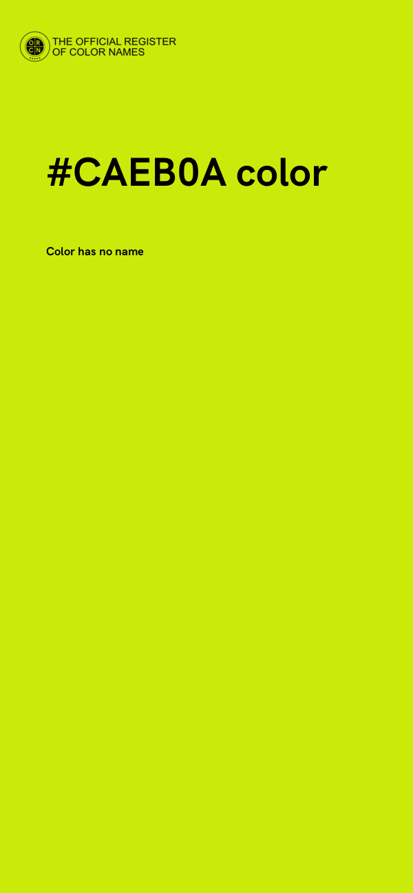 #CAEB0A color image