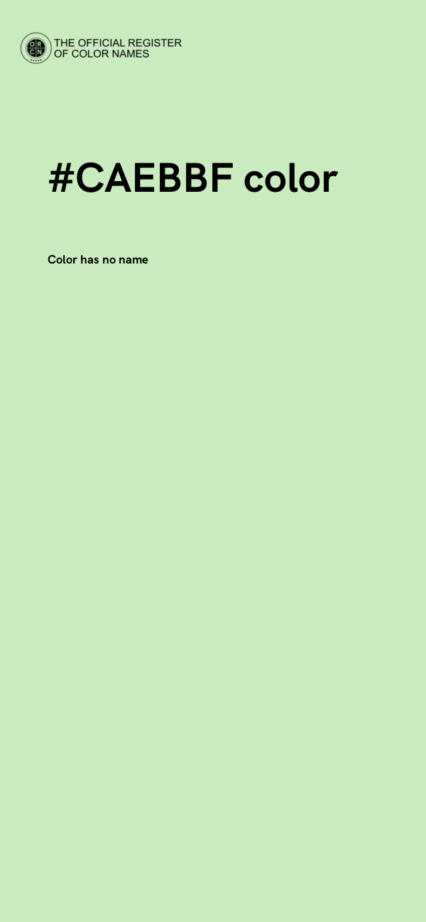 #CAEBBF color image