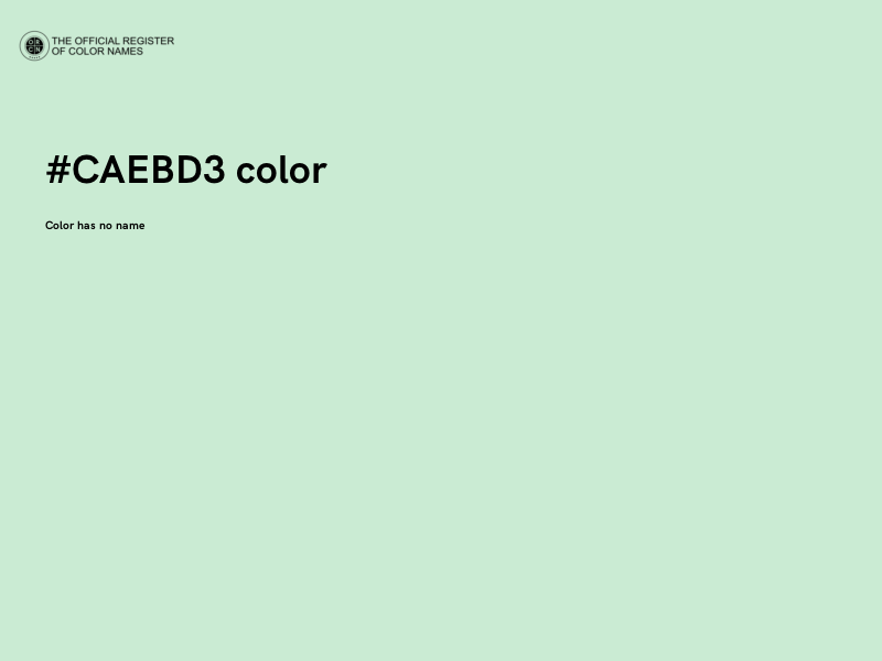 #CAEBD3 color image