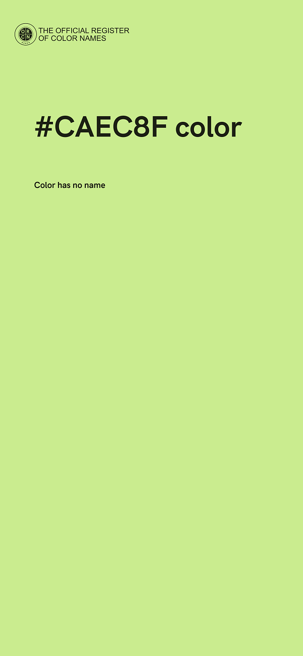 #CAEC8F color image