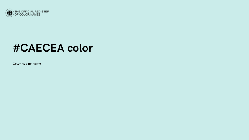#CAECEA color image