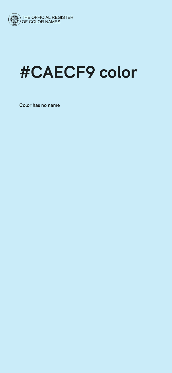 #CAECF9 color image