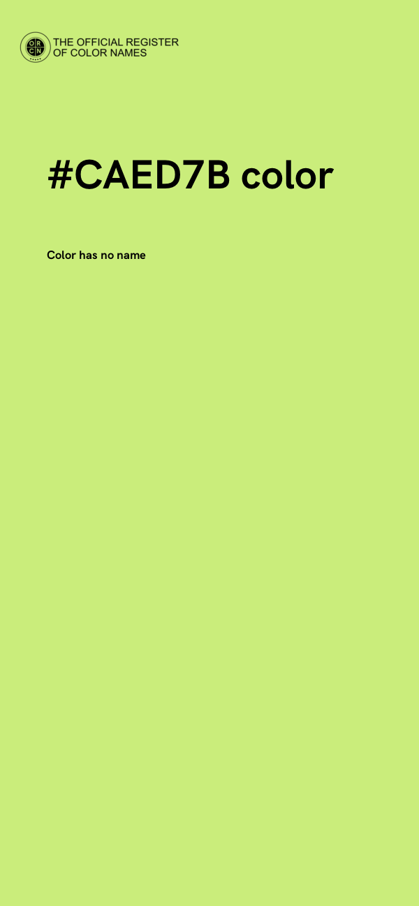 #CAED7B color image
