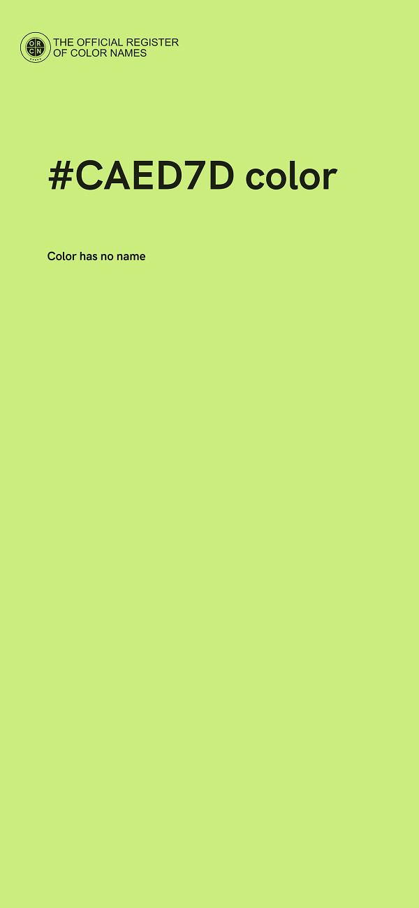 #CAED7D color image