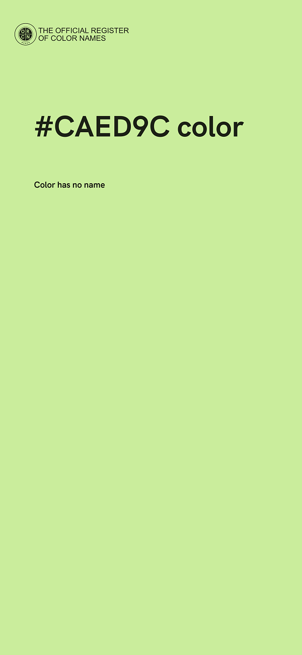 #CAED9C color image