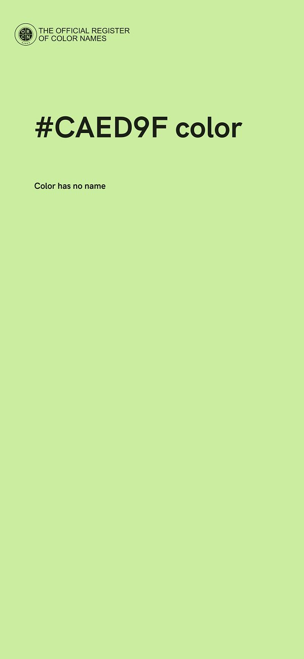 #CAED9F color image