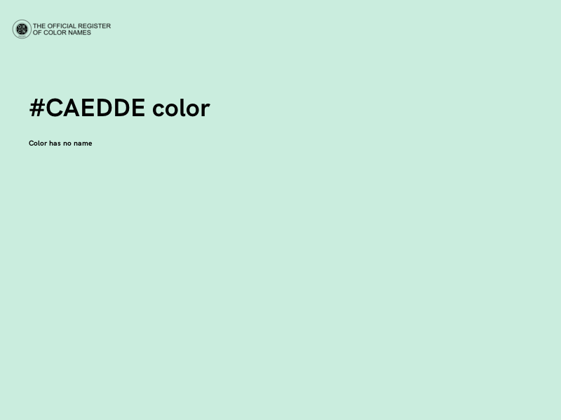 #CAEDDE color image