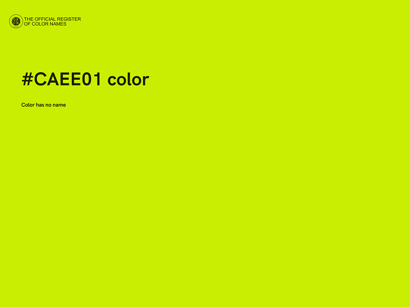 #CAEE01 color image