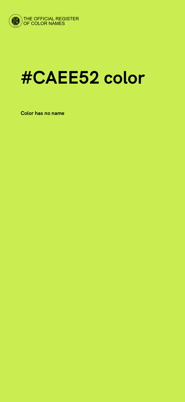 #CAEE52 color image