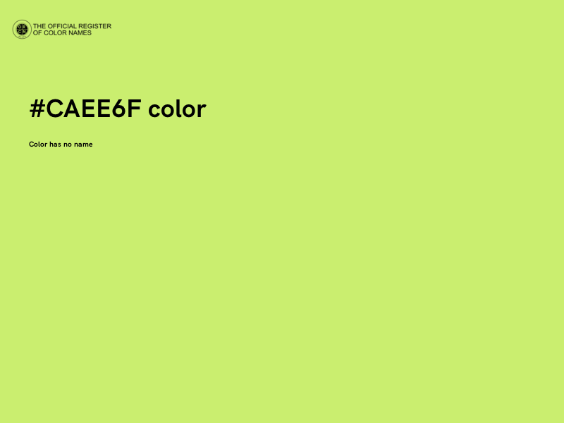 #CAEE6F color image