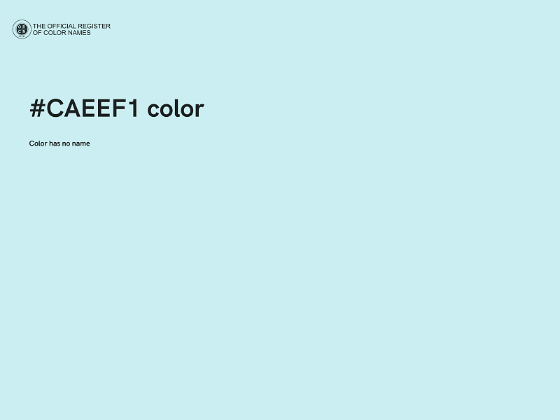 #CAEEF1 color image