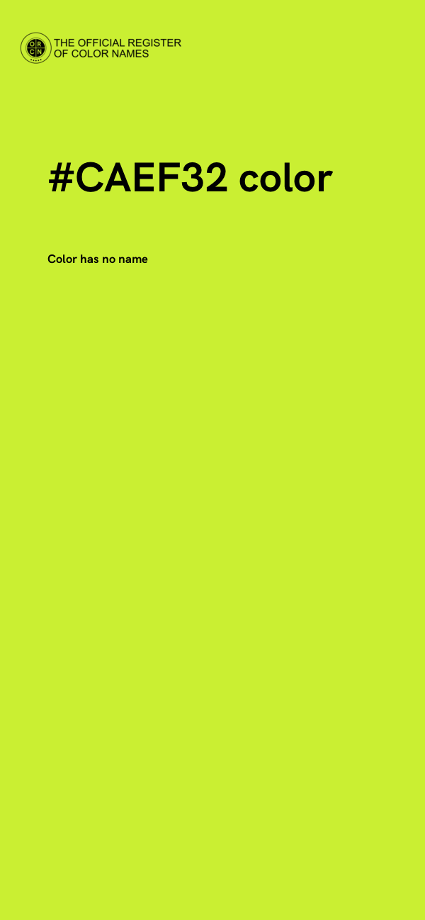#CAEF32 color image