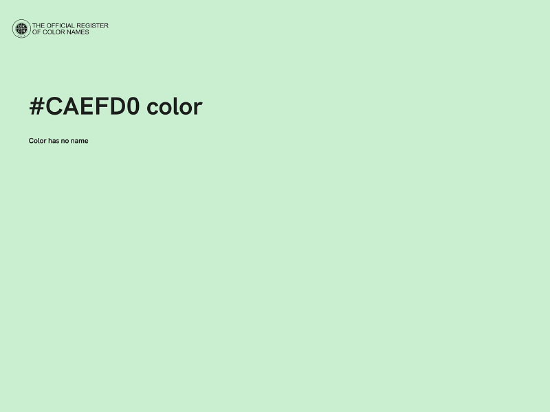 #CAEFD0 color image