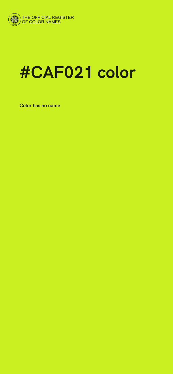 #CAF021 color image