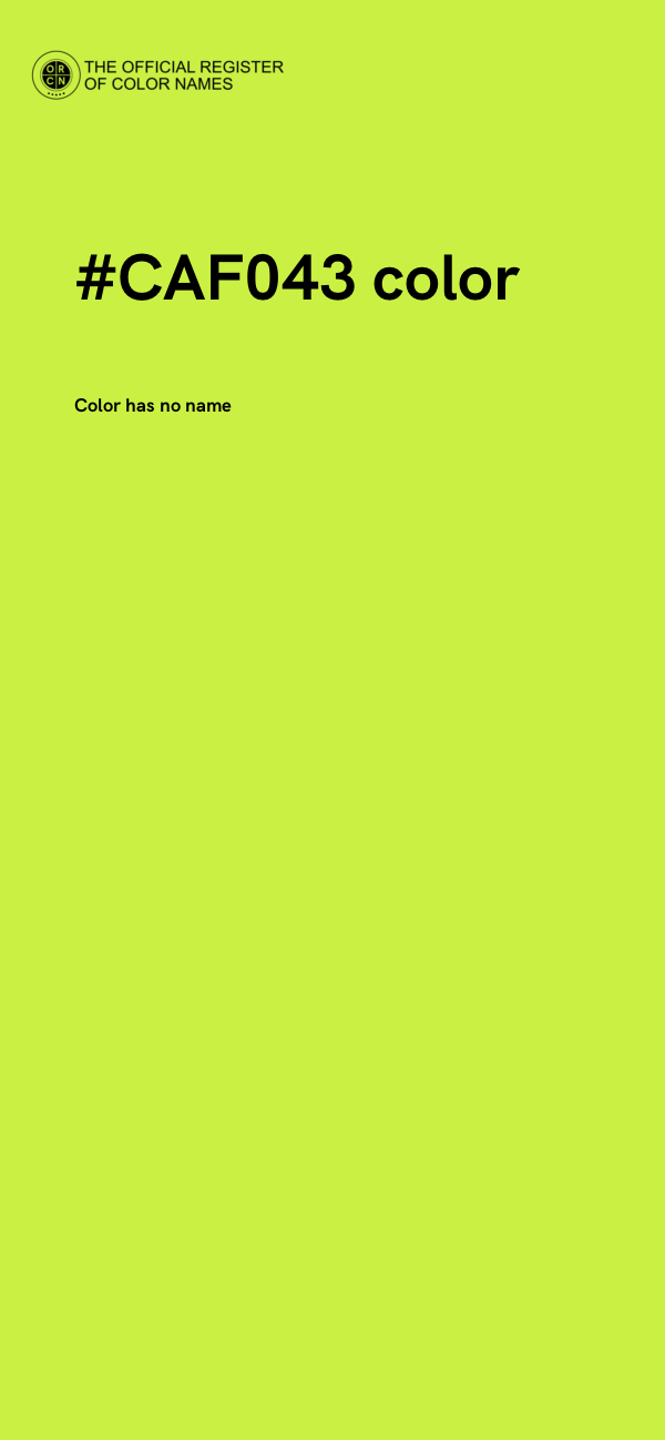 #CAF043 color image