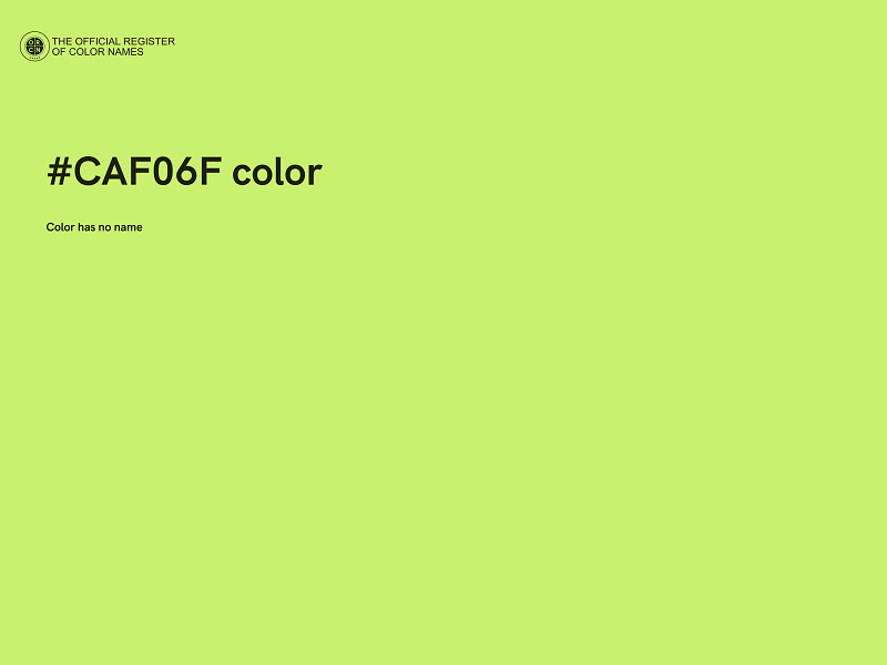 #CAF06F color image