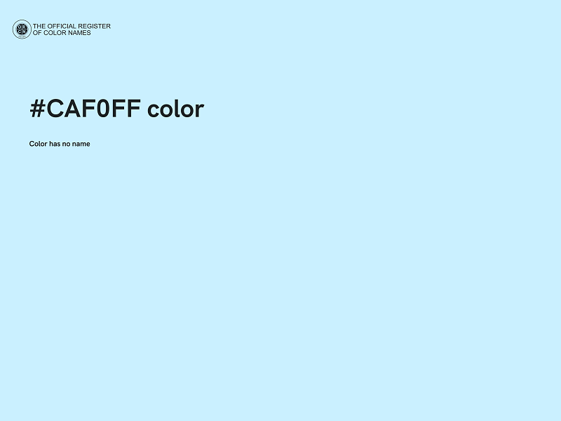 #CAF0FF color image