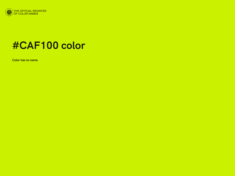 #CAF100 color image