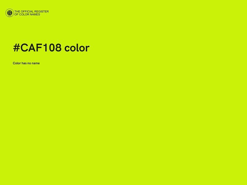 #CAF108 color image