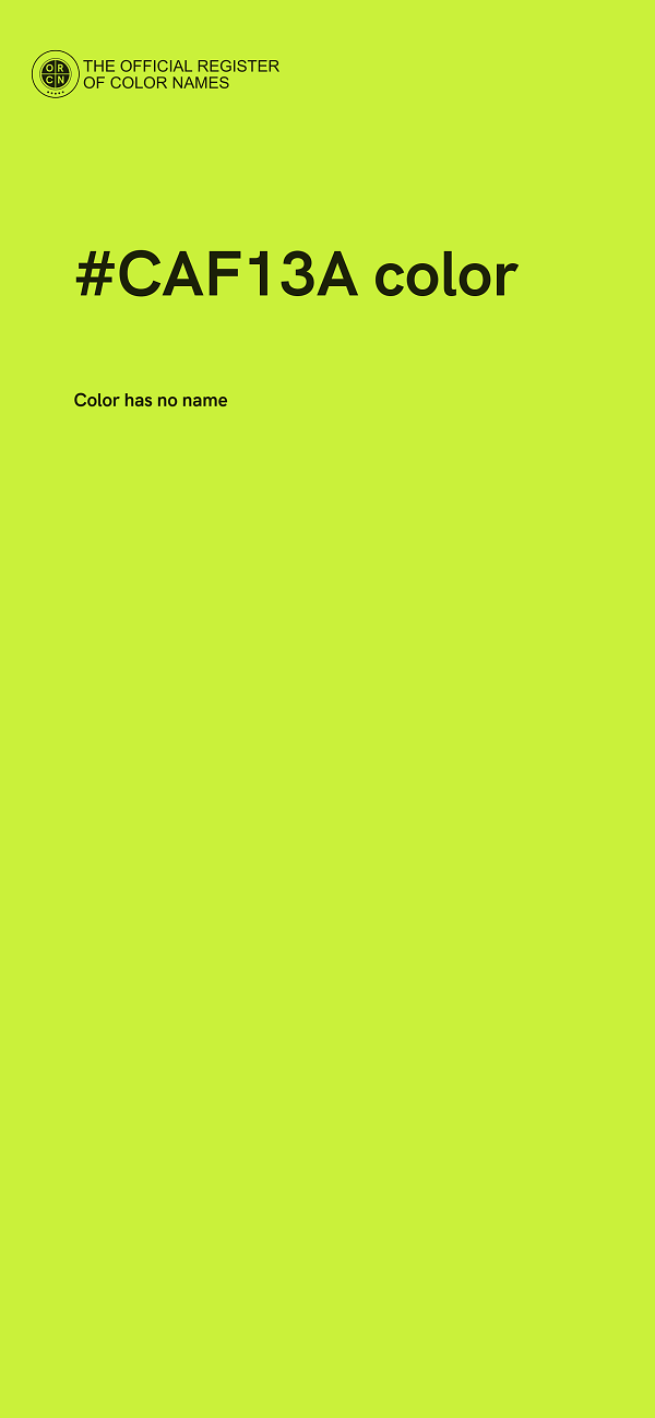#CAF13A color image