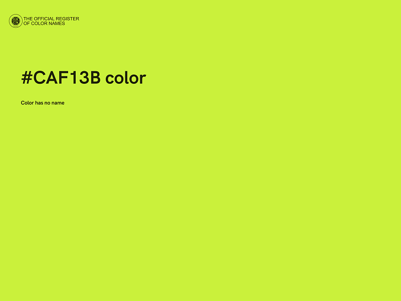 #CAF13B color image