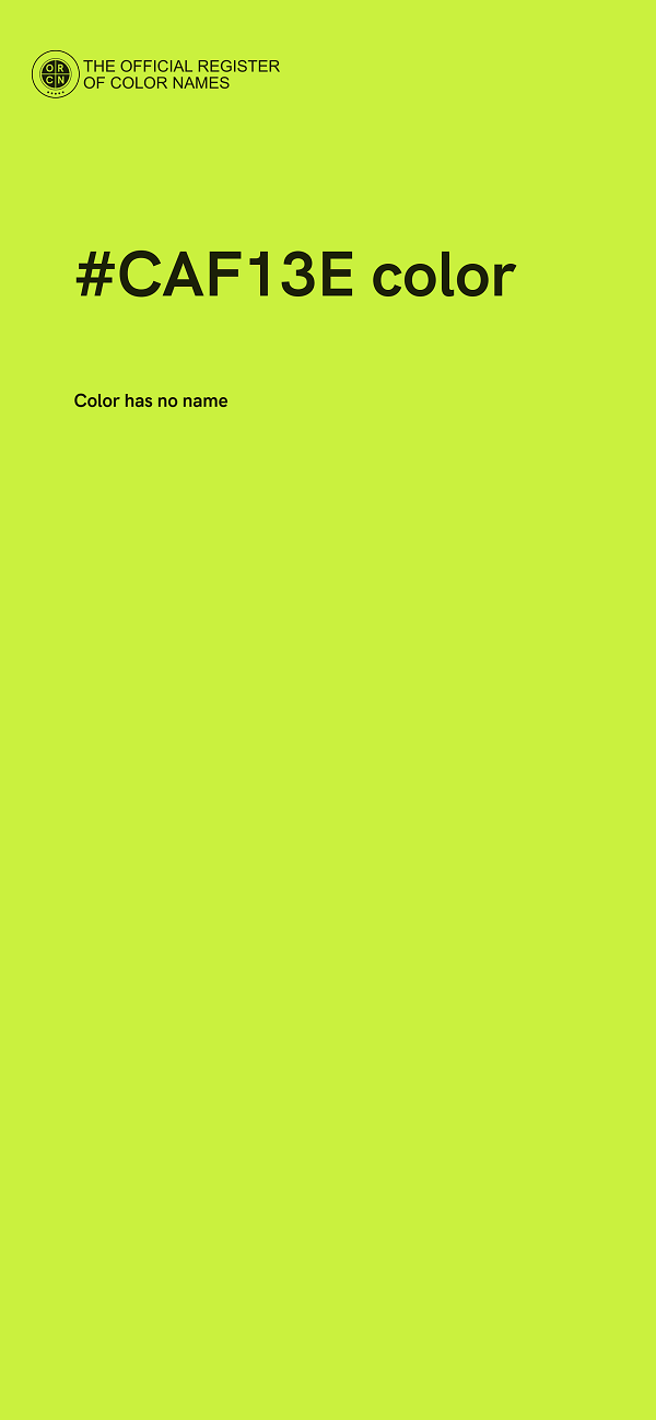 #CAF13E color image