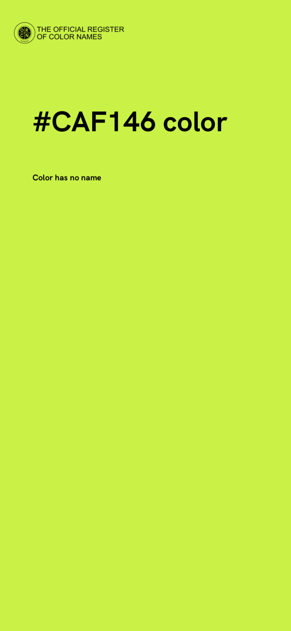 #CAF146 color image