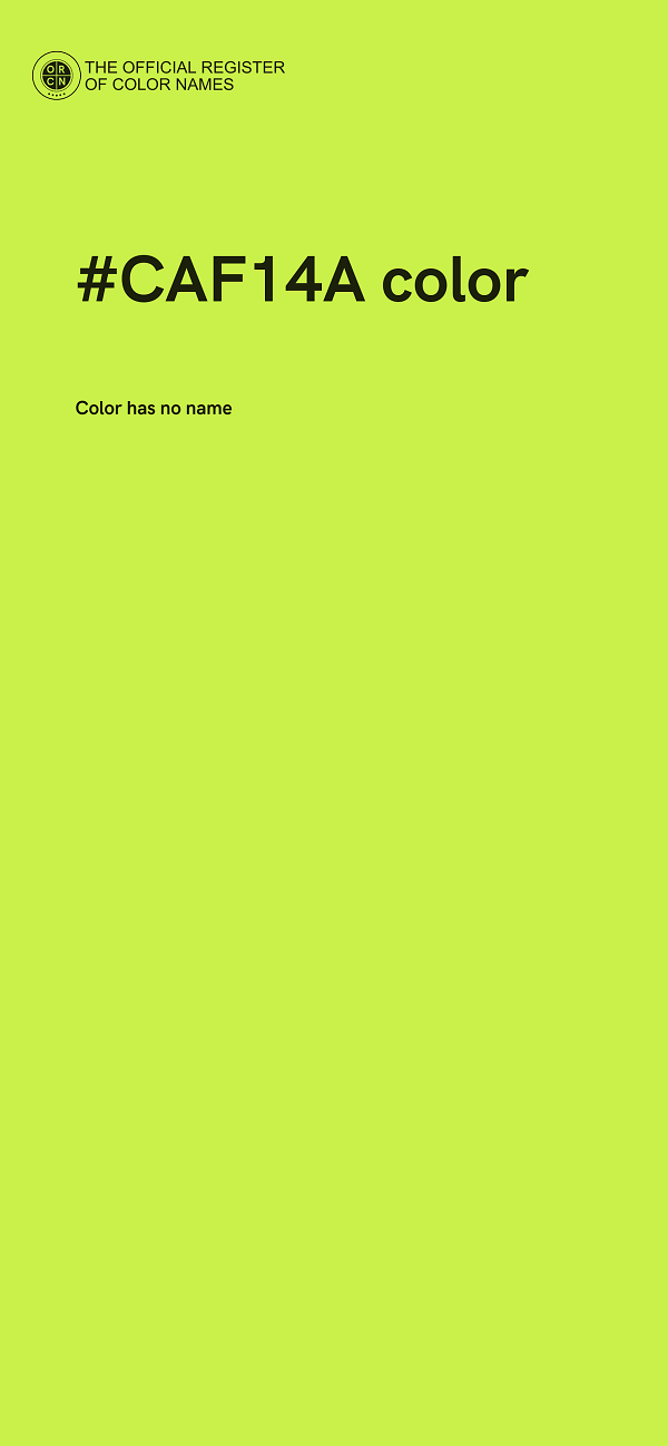 #CAF14A color image
