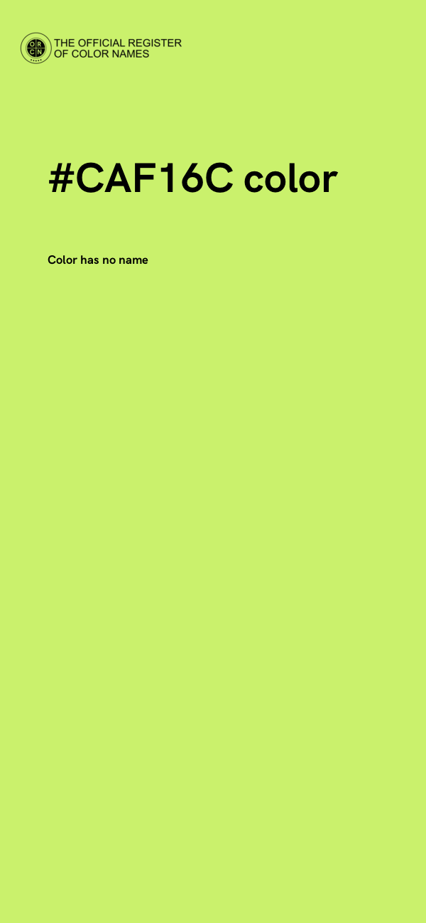 #CAF16C color image