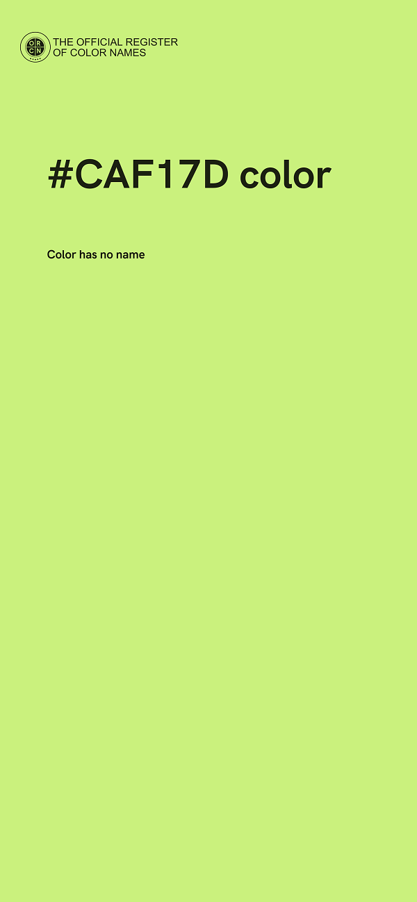 #CAF17D color image