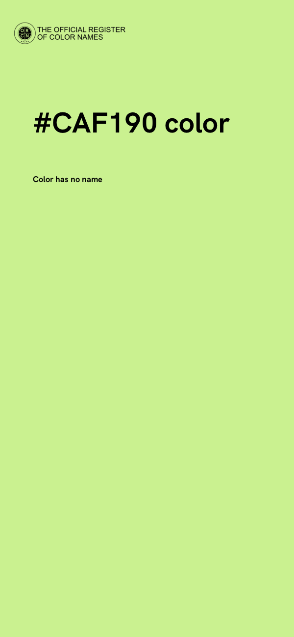 #CAF190 color image