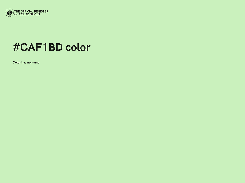 #CAF1BD color image